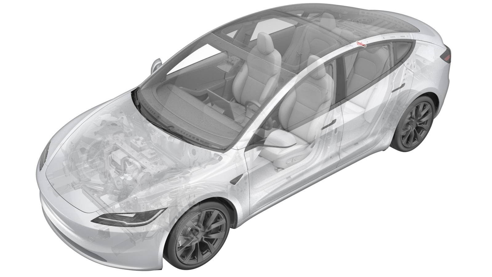 2024+ 特斯拉 Model 3 第二排靠背撞销更换:2 颗新螺栓与 16 N·m