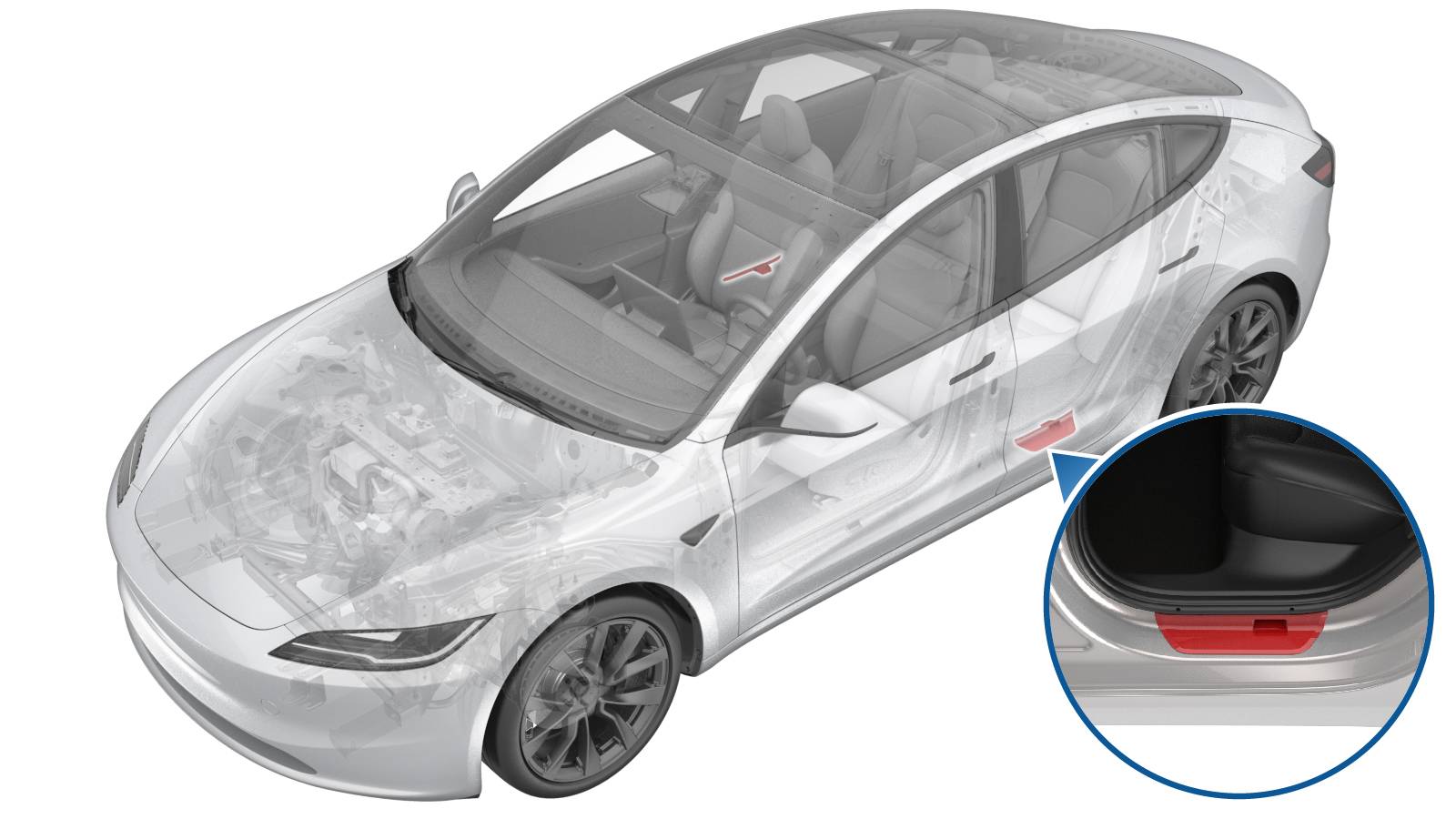 2024+ 特斯拉 Model 3 左后门槛踏板更换:胶带定位、IPA 与 5 英寸滚压机