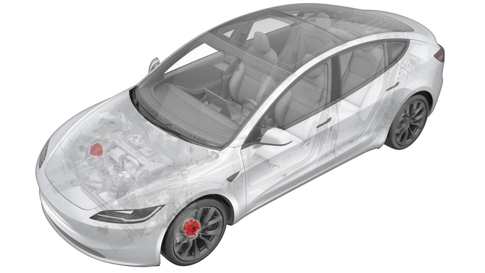 2024+ 特斯拉 Model 3 后驱版左前轮毂轴承更换:固定点、磁环与复装检查-图片1