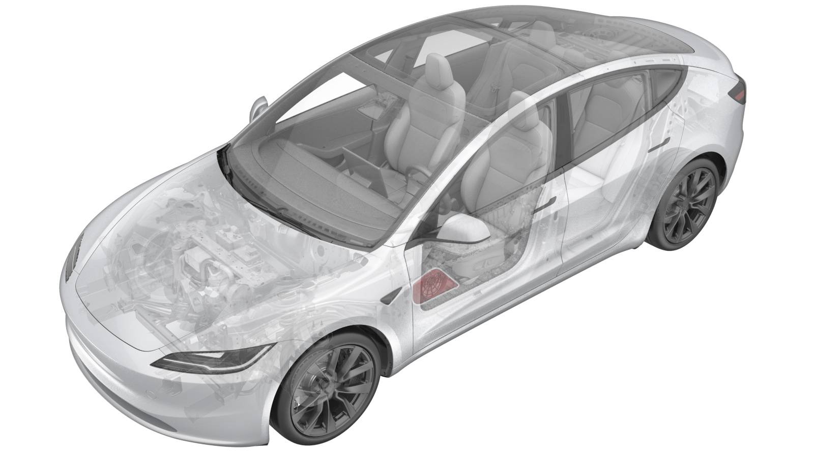 2024+ 特斯拉 Model 3 左前门扬声器格栅更换:7个热压锁片、8毫米钻头与10分钟固化-图片1