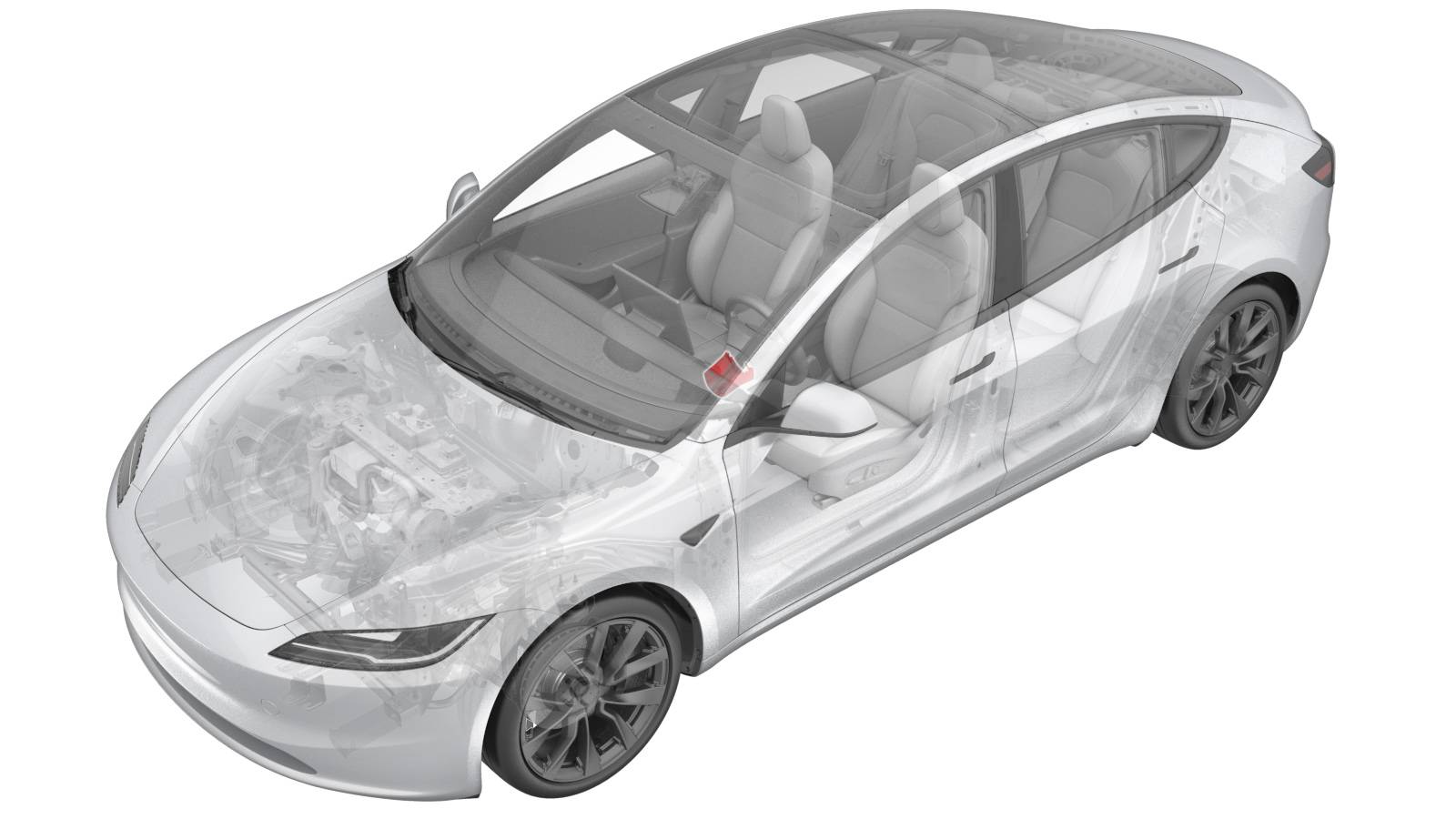 2024+ 特斯拉 Model 3 转向柱下护罩更换:2 颗 T20、定位槽与 1.5 N·m