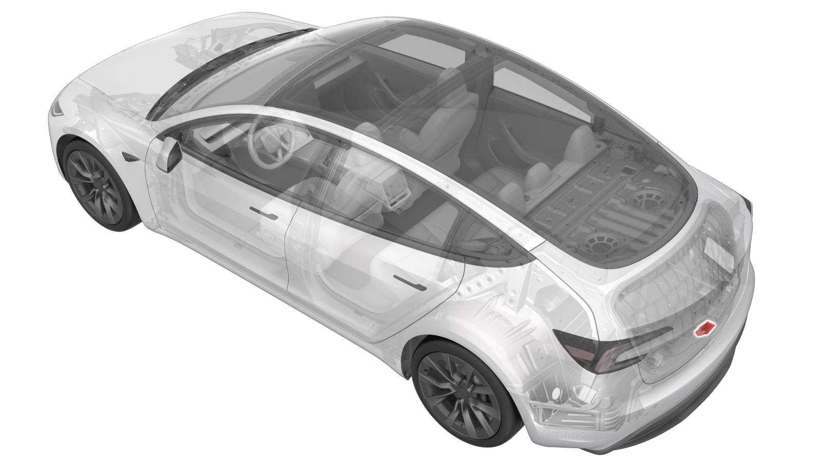 2024+ 特斯拉 Model 3 后备箱闩锁盖更换:撬点、卡舌与干涉验收-图片1