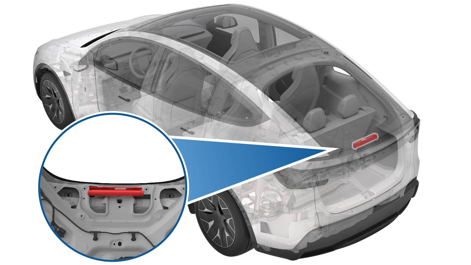 特斯拉 Model Y L 尾门调谐质量阻尼器更换:双挂钩、新螺栓与9 Nm-图片1