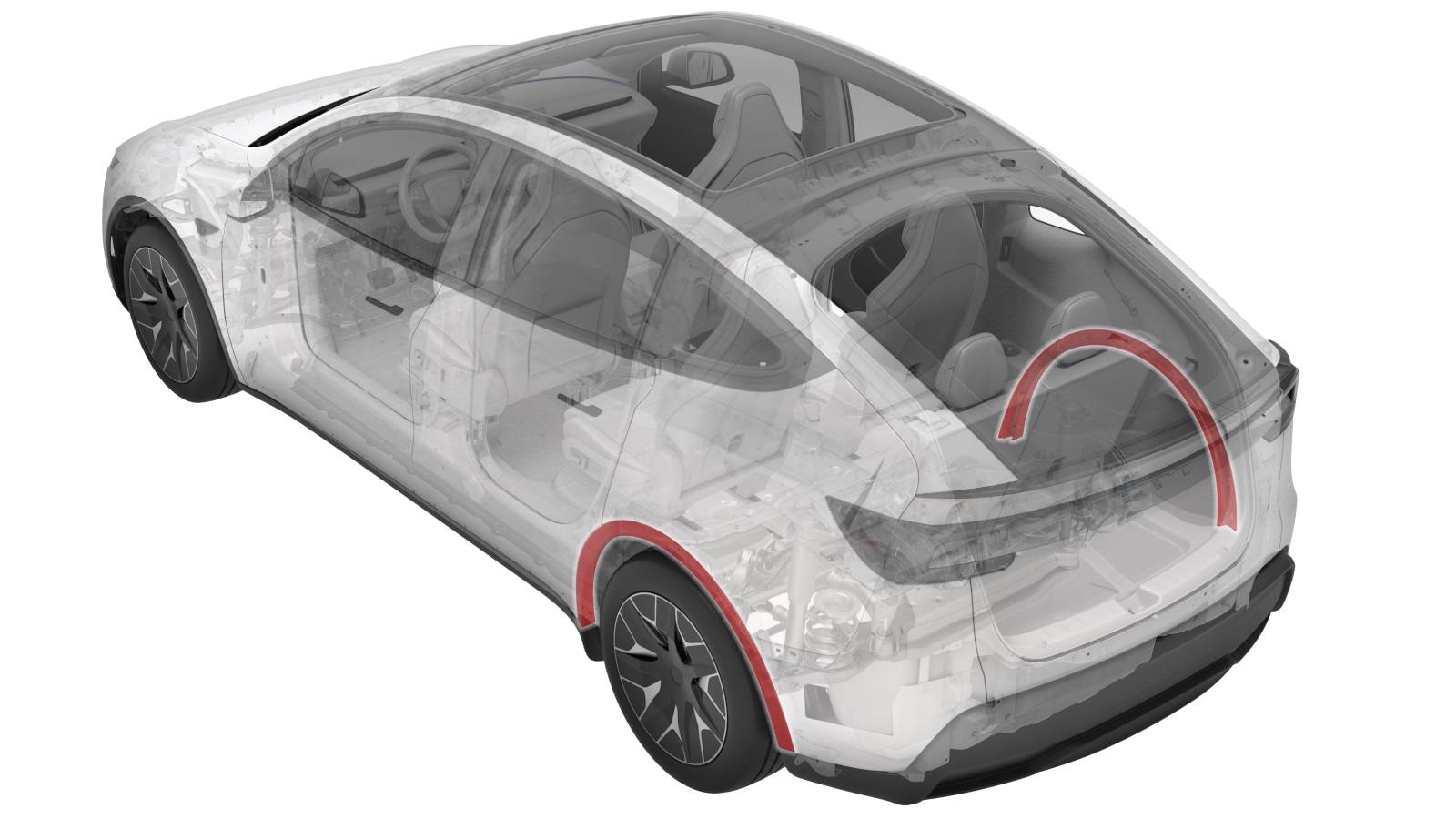 特斯拉 Model Y L 左后轮眉更换:十二卡子、单定位销与后端锁片保护-图片1