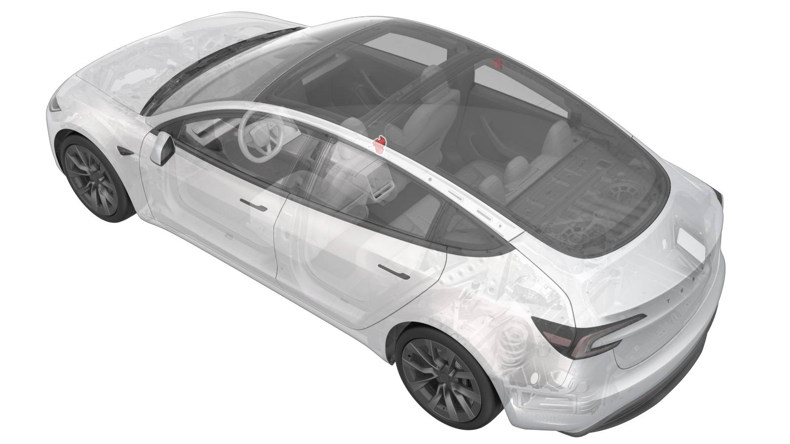 2024+ 特斯拉 Model 3 左后衣帽钩更换:边框卡接、3.5 N·m与后顶灯自检-图片1