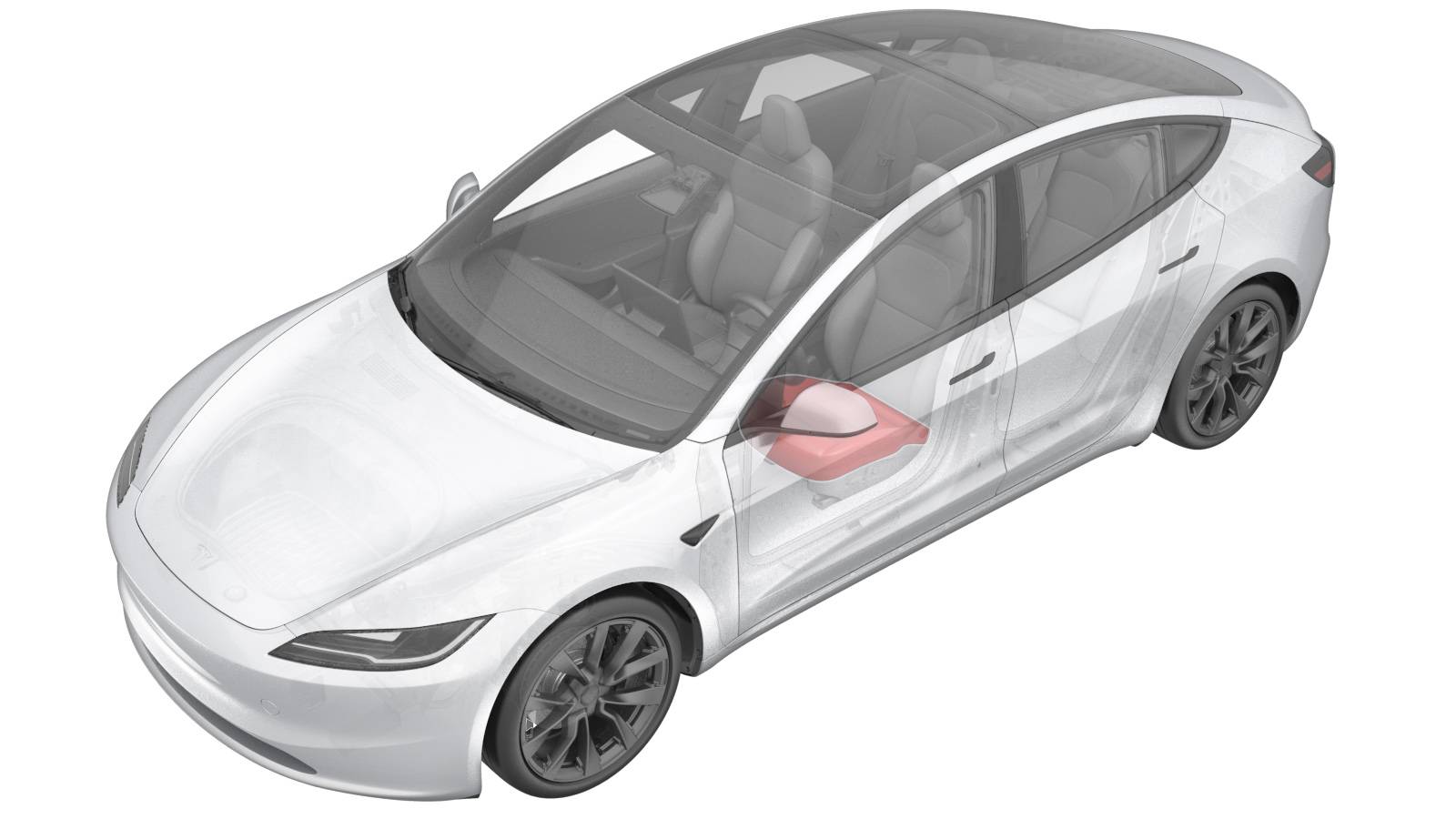 2024+ 特斯拉 Model 3 左前坐垫套更换:倾斜座椅、四条魔术贴与八个拱环-图片1