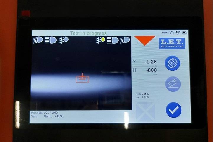 特斯拉 Model S LET灯光检查:Medium、双灯遮挡与Y/H读数判定-图片5