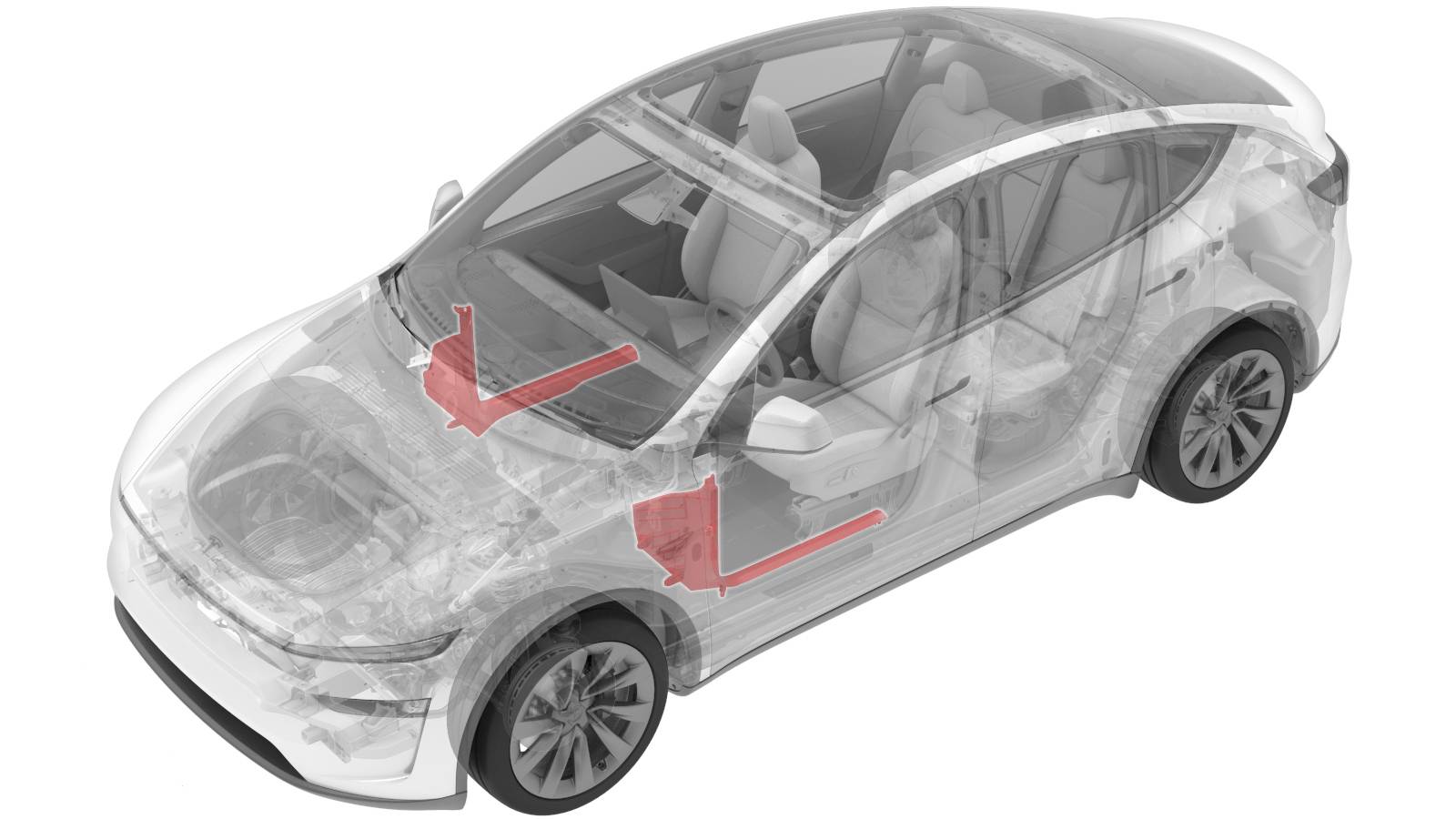 2025+ 特斯拉 Model Y 左下A柱饰板更换:顶端释放、后端上提与向后退出-图片1