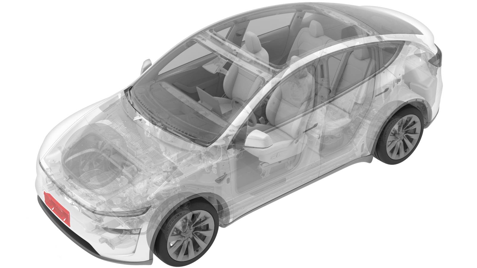 2025+ 特斯拉 Model Y 中国版前牌照支架更换:四螺钉、0.8 N·m与安装位置-图片1