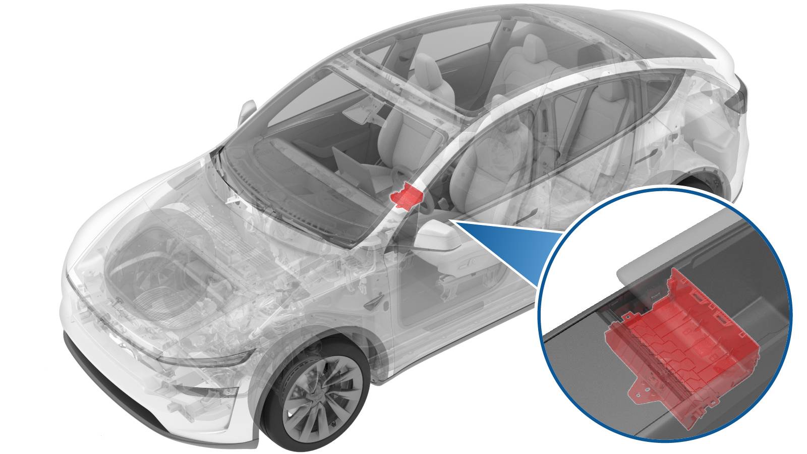 2025+ 特斯拉 Model Y 中控台封闭板更换:先拆照明灯、四锁片与1.2 Nm-图片1