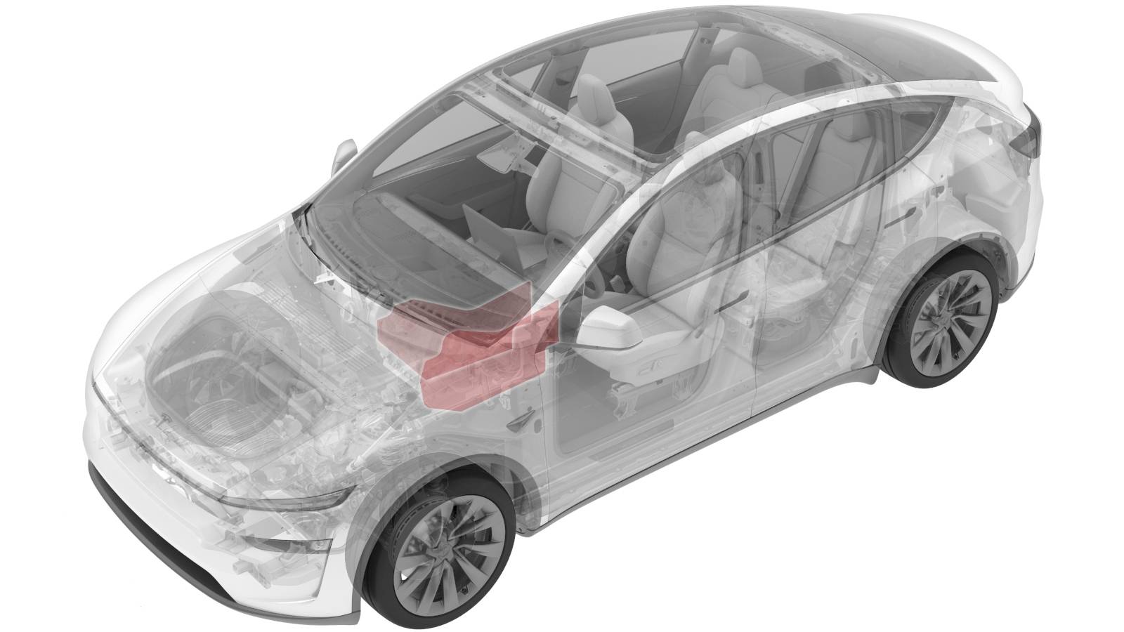 2025+ 特斯拉 Model Y 中控台左前侧板更换:14卡子、双定位销与径直移出-图片1