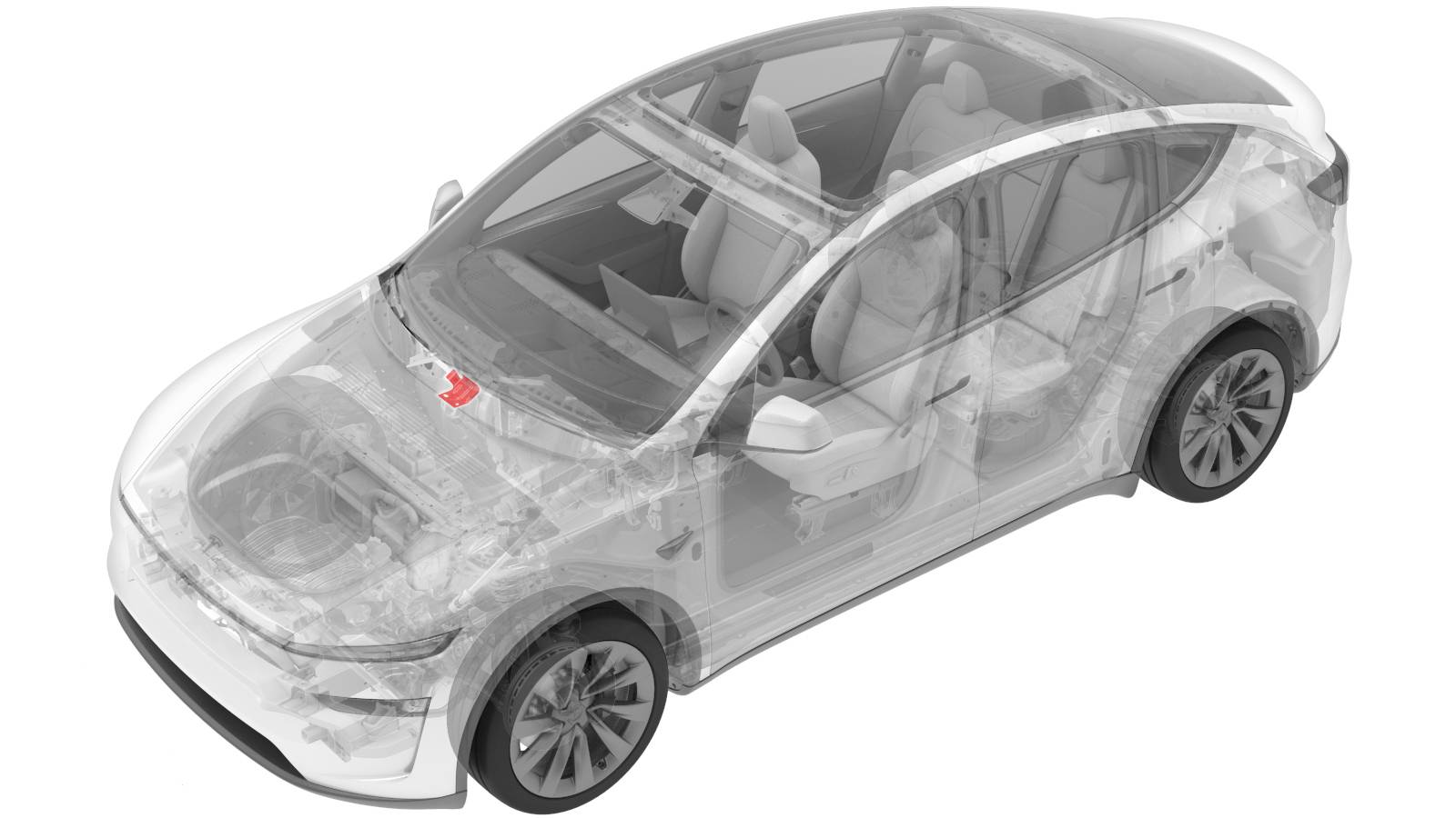 2025+ 特斯拉 Model Y 前围篦网支架更换:两锁片、7 Nm与E5螺柱8 Nm-图片1