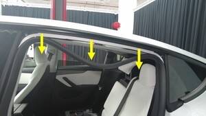 2025+ 特斯拉 Model Y 左侧门楣密封条更换:B柱释放起点与主密封条层次-图片2