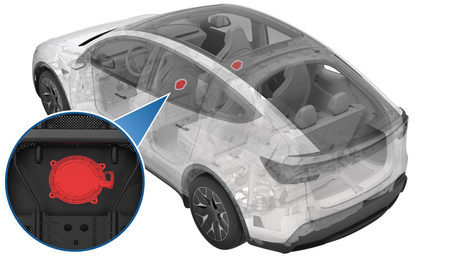 特斯拉 Model Y L 驾驶位靠背通风扇更换:顺时针拆、逆时针装与头枕访问-图片1