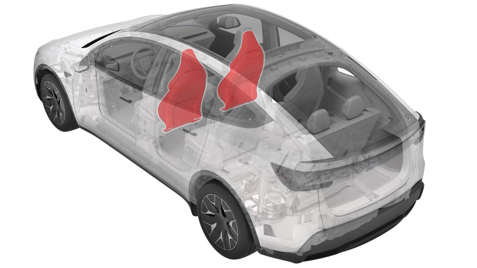 特斯拉 Model Y L 驾驶位靠背保护壳更换:头枕基座、两弹簧夹与双系带-图片1