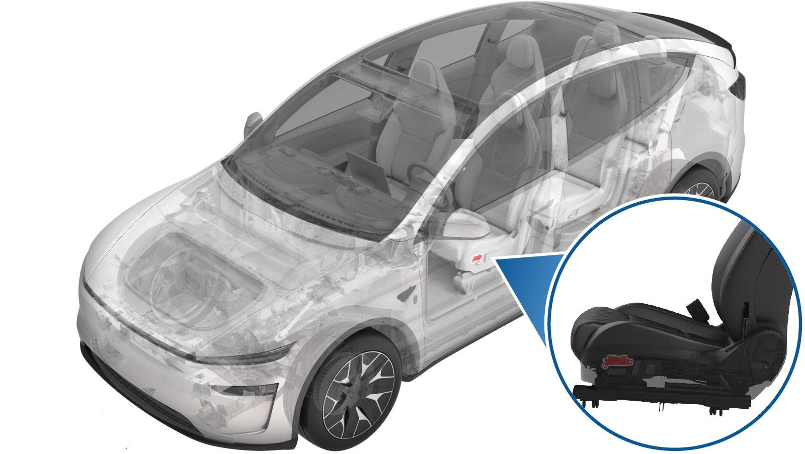 特斯拉 Model Y L 驾驶位腿托开关更换:双T20各0.7 Nm与护板5 Nm-图片1