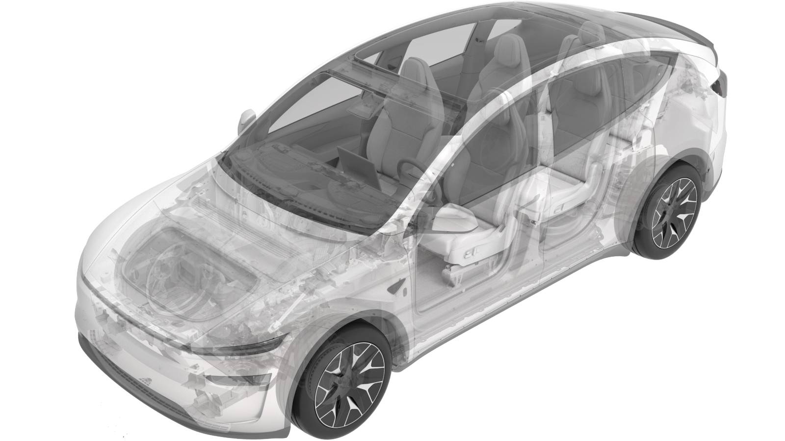 特斯拉 Model Y L 前排左侧腿托按钮更换:两处锁片与安装方向-图片1