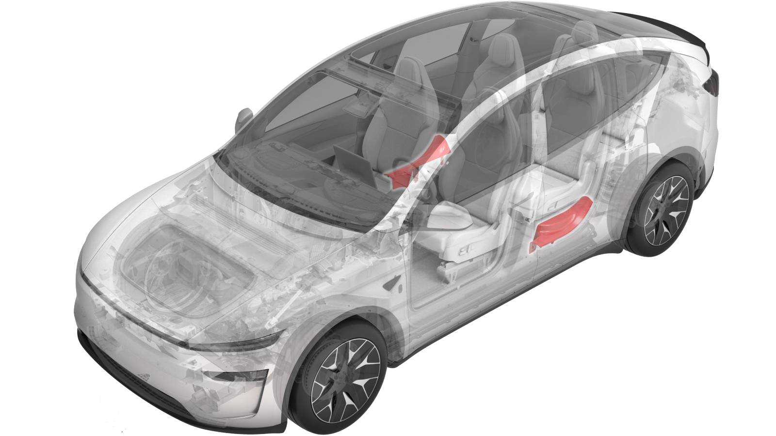 特斯拉 Model Y L 左侧C柱下饰板更换:向上释放、导片定位与密封条恢复-图片1