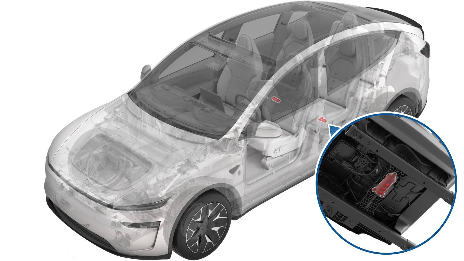 特斯拉 Model Y L 第二排滑轨电机更换:方键对位、长短轴顺序与33.5 Nm-图片1