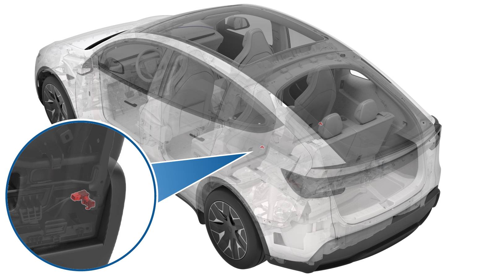 特斯拉 Model Y L 第二排靠背倾角传感器更换:0.8 Nm、定位销与上下拆装-图片1