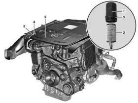 奔驰S65 更换发动机油和机油滤清